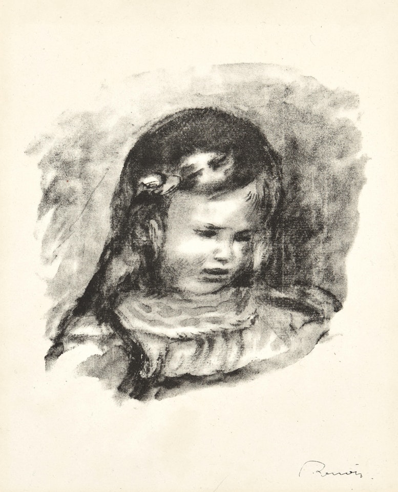 Lithograph on wove paper, with signature in the stone, from the total edition of 1000 (50 were on Japan paper), published/printed by Ambroise Vollard/August Clot, Paris, 1919, with margins. by Pierre-Auguste Renoir
