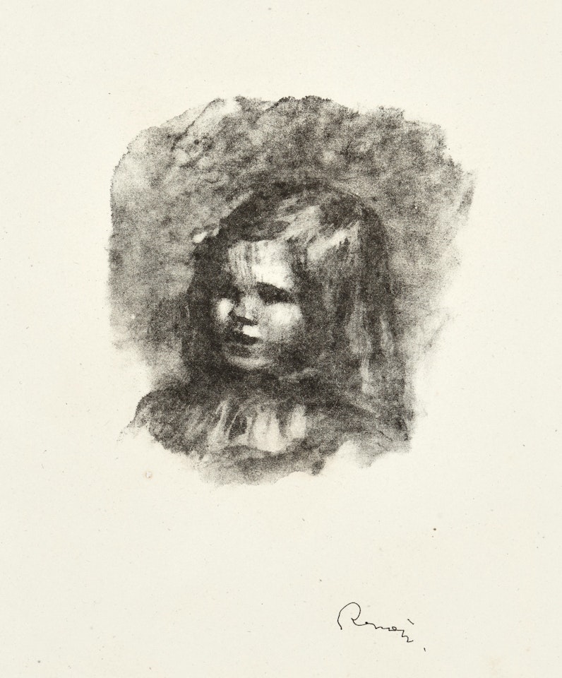Lithograph on wove paper, with signature in the stone, from the total edition of 1000 (50 were on Japon paper), publisher/printer Ambroise Vollard/Auguste Clot, Paris, with wide margins. by Pierre-Auguste Renoir