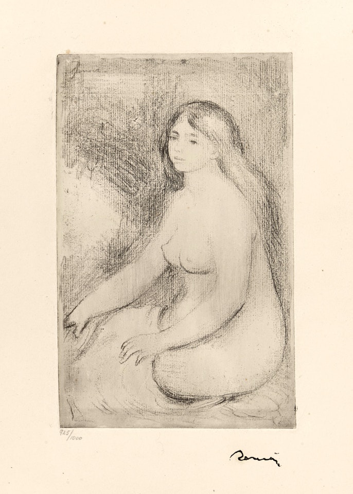 Baigneuse Assise by Pierre-Auguste Renoir