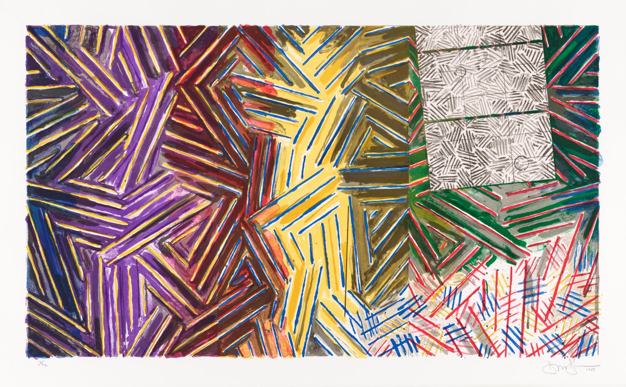 Between the Clock and the Bed by Jasper Johns