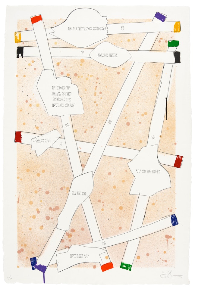 Sketch from Untitled I, from Casts from Untitled by Jasper Johns