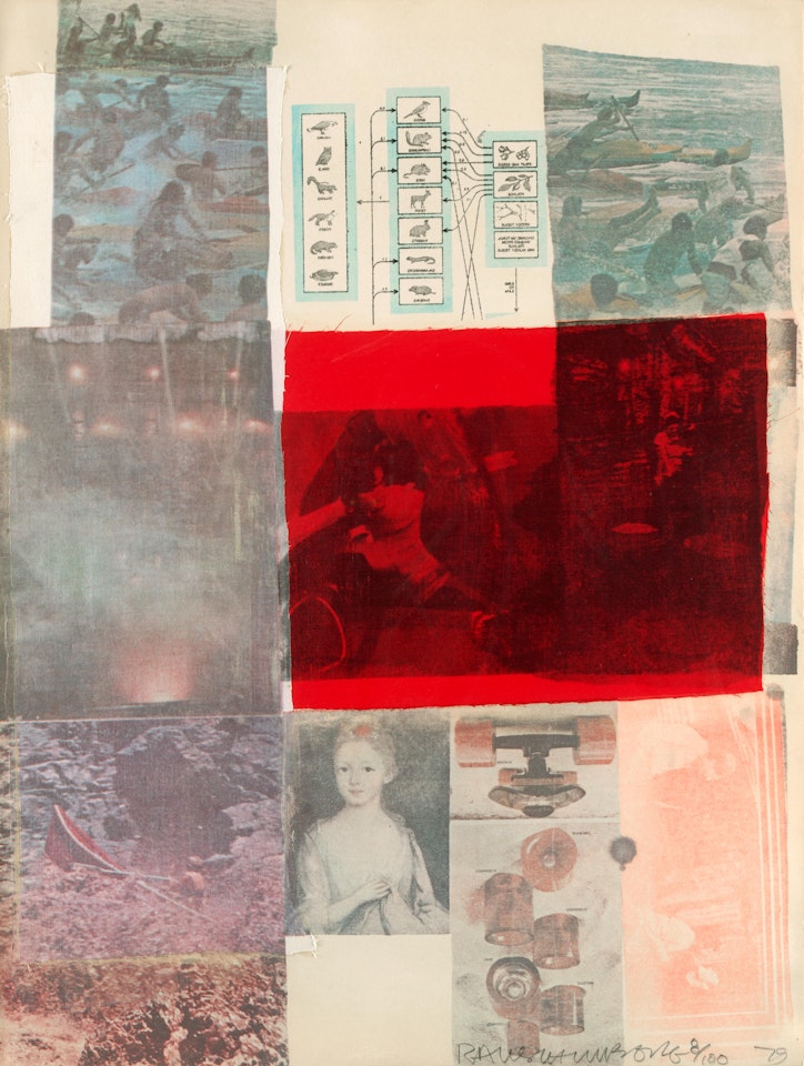 From the Seat of Authority, from the Suite of Nine Prints by Robert Rauschenberg