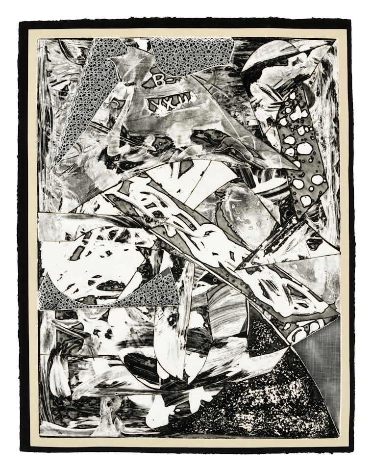 Swan Engraving Framed I by Frank Stella