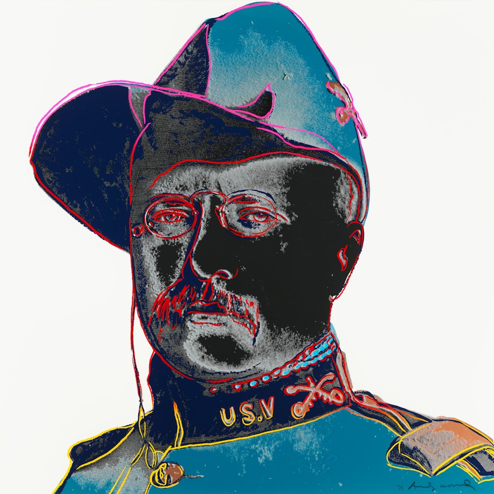 Teddy Roosevelt, from Cowboys and Indians by Andy Warhol