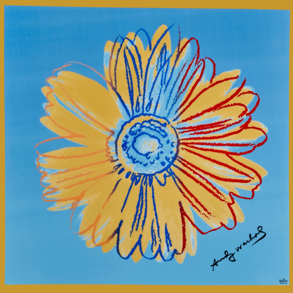 Daisies (Turquoise) by After Andy Warhol