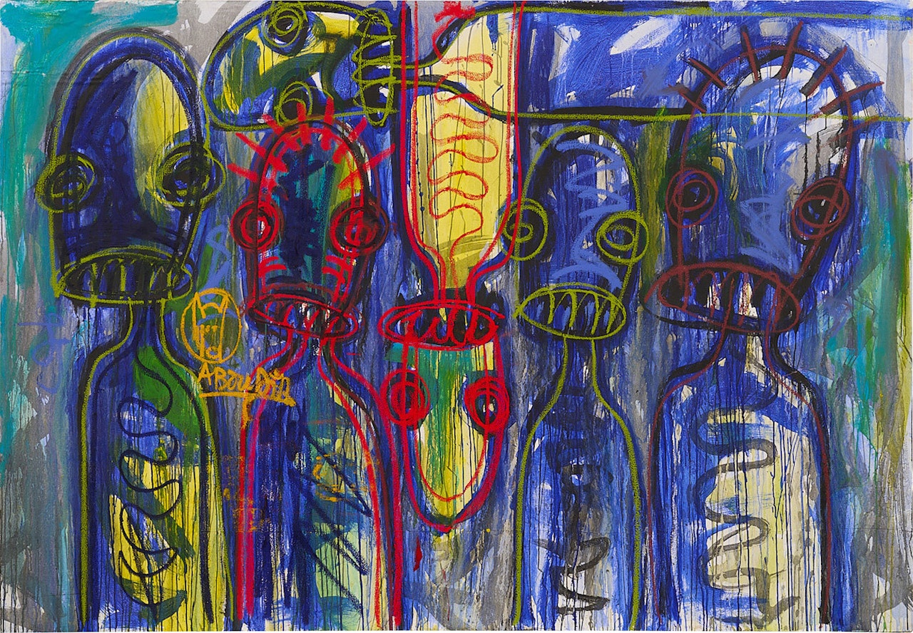 Les enfants dans la rue (Children in the Street) by Aboudia Abdoulaye Diarrassouba