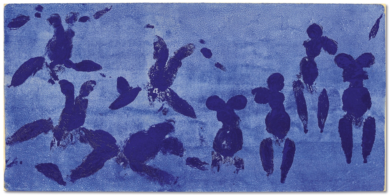Anthropométrie de l’époque bleue, (ANT 124) (Anthropometry of the Blue Period), (ANT 124)) by Yves Klein