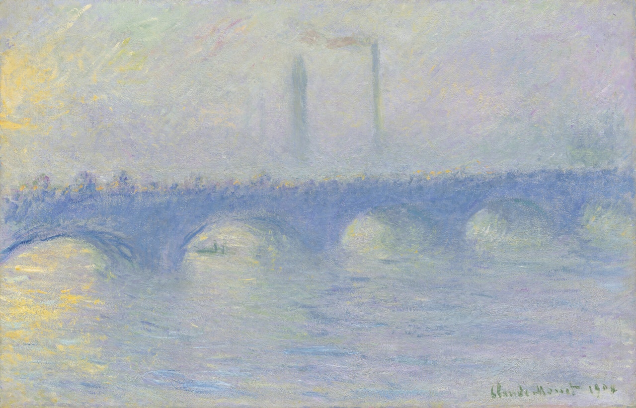 Waterloo Bridge, effet de brume by Claude Monet