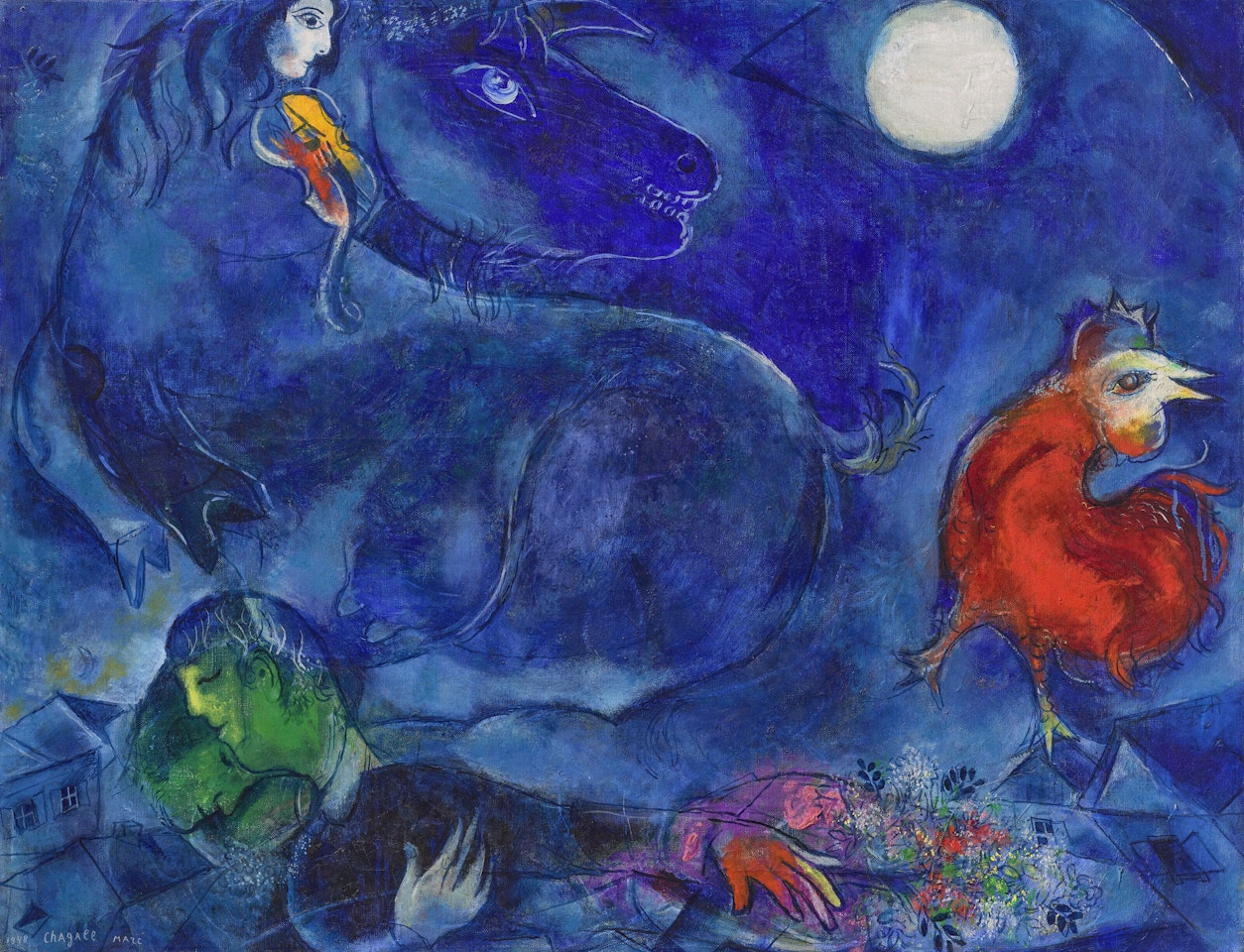 Le cheval bleu by Marc Chagall