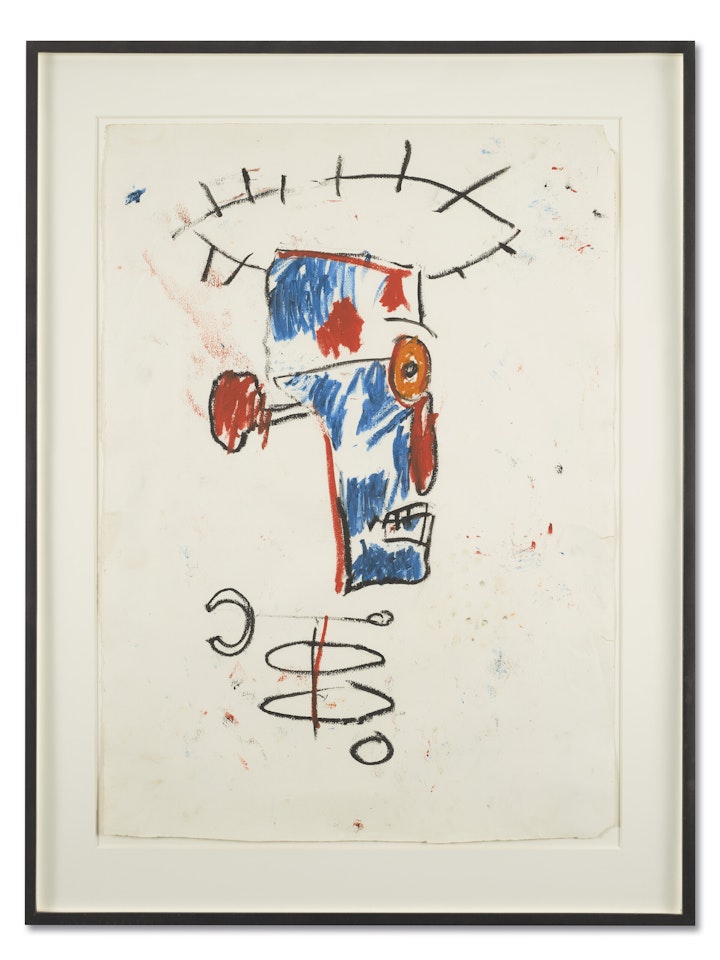 Portrait of Keith Haring by Jean-Michel Basquiat
