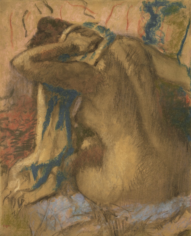 Femme s'essuyant les cheveux by Edgar Degas