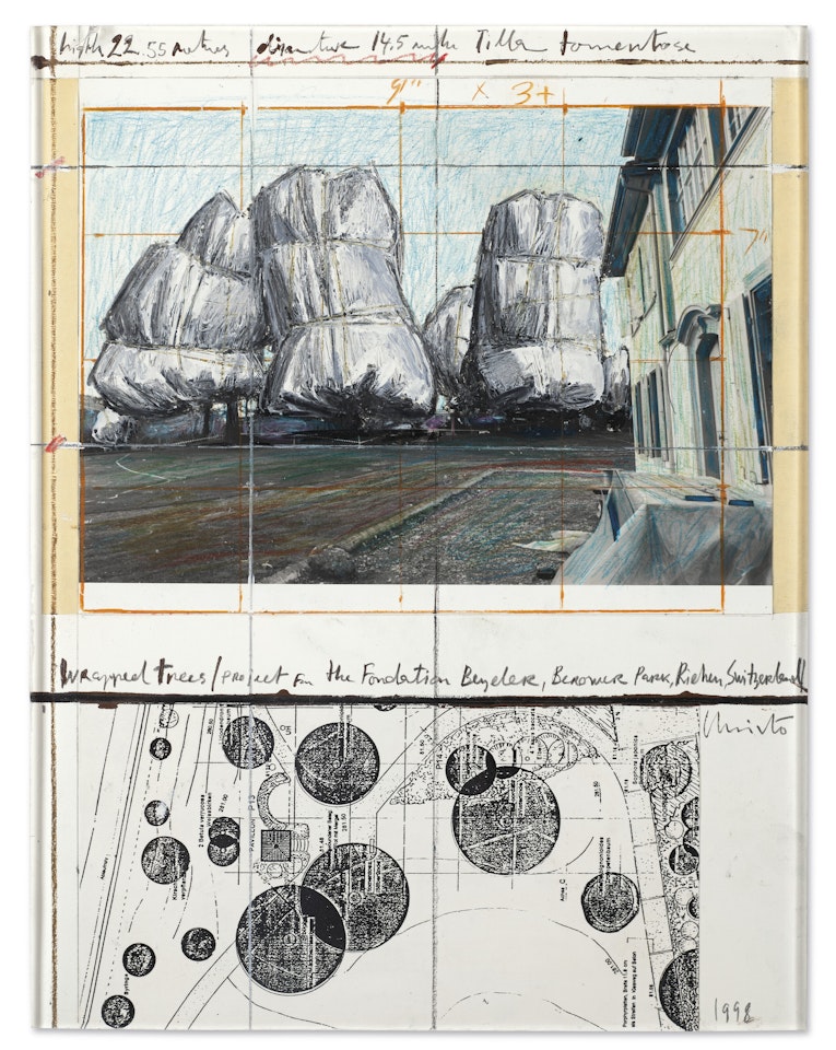 Wrapped Trees (Project for the Fondation Beyeler and Berower Park, Riehen, Switzerland) by Christo