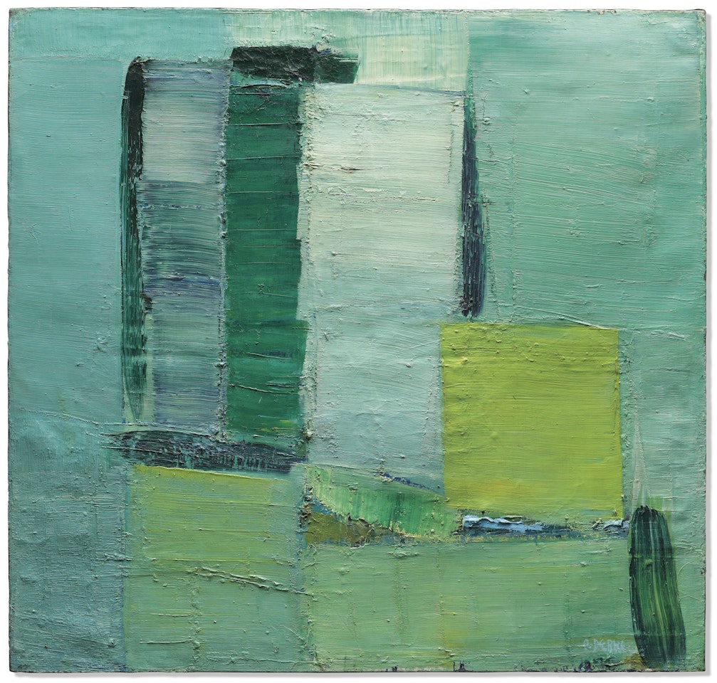 Nature morte verte clair by Olivier Debre