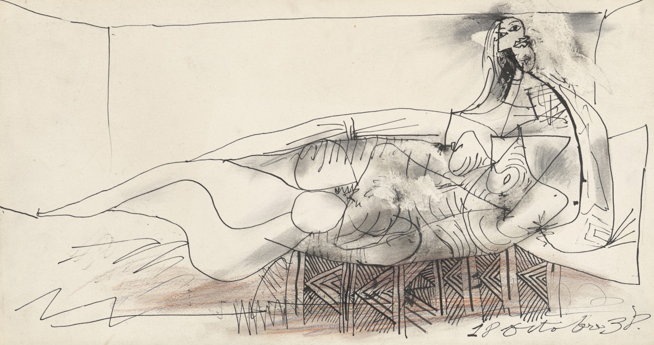 Femme nue couchée by Pablo Picasso