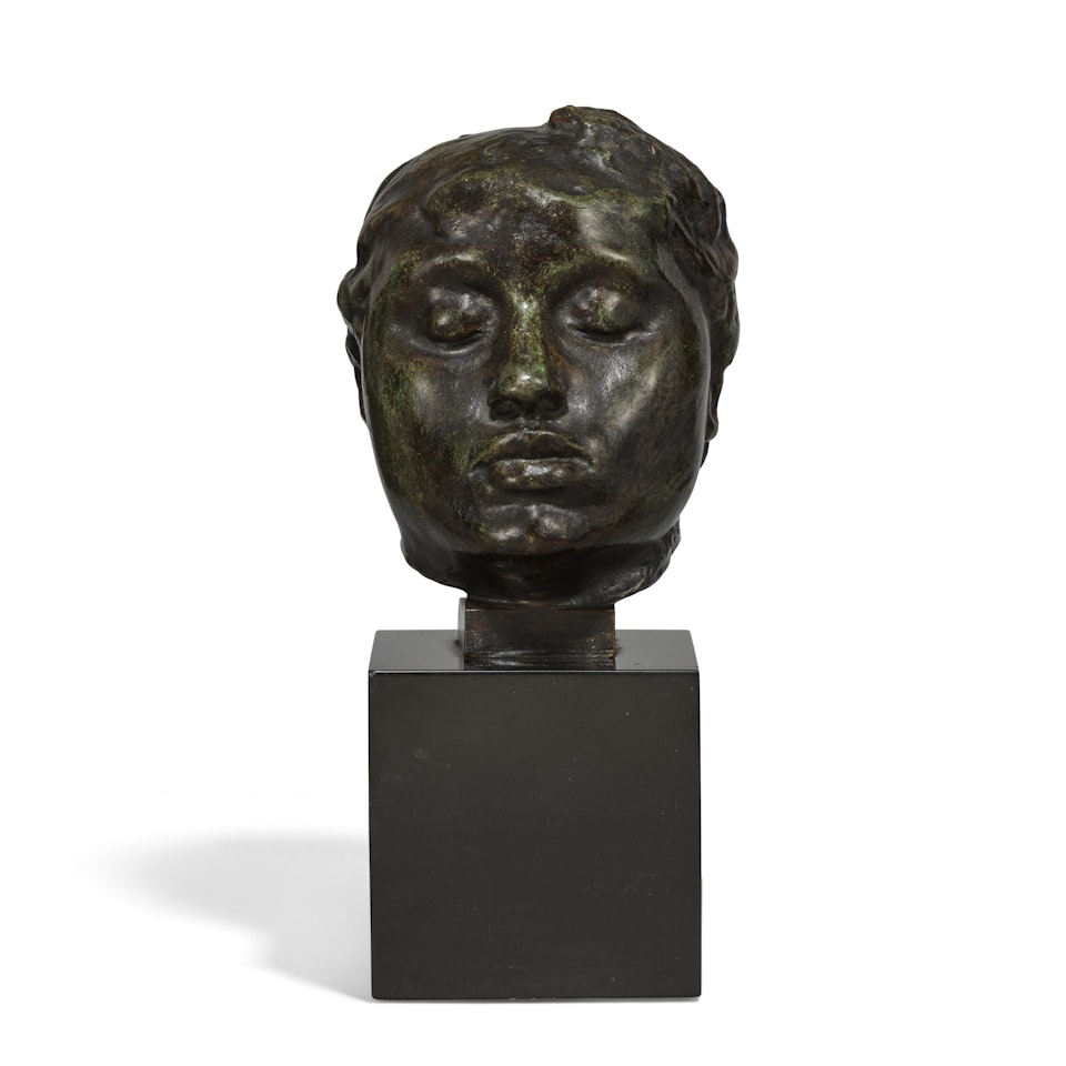 Les yeux clos by Auguste Rodin