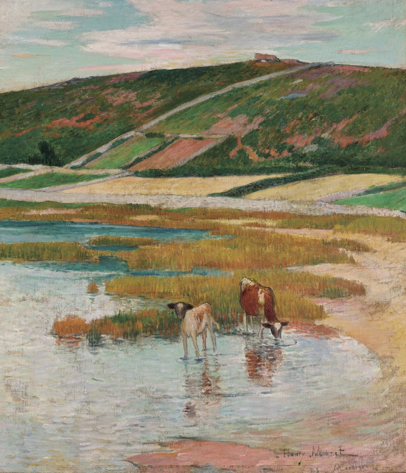 Vaches à l’abreuvoir by Henry Moret