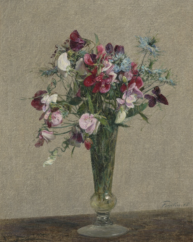 Pois de senteur et nigelles by Henri Fantin-Latour