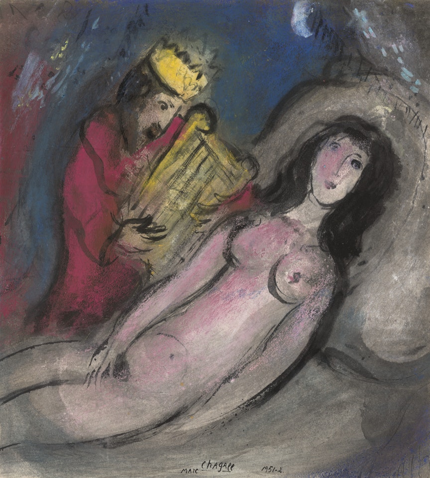 David et Bethsabée by Marc Chagall