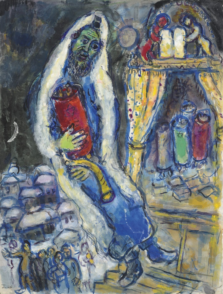 Juif à la thora by Marc Chagall