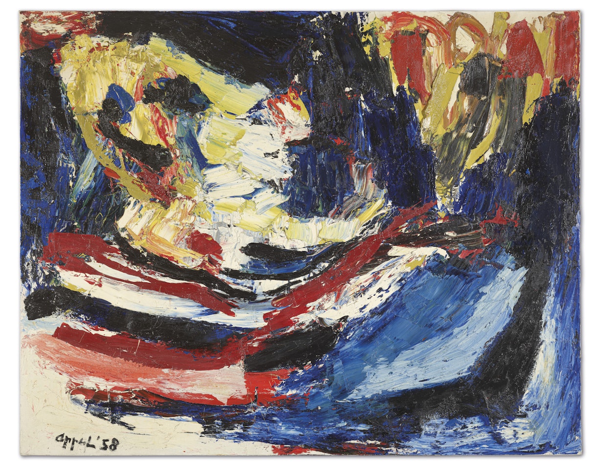 Tête sur la mer by Karel Appel