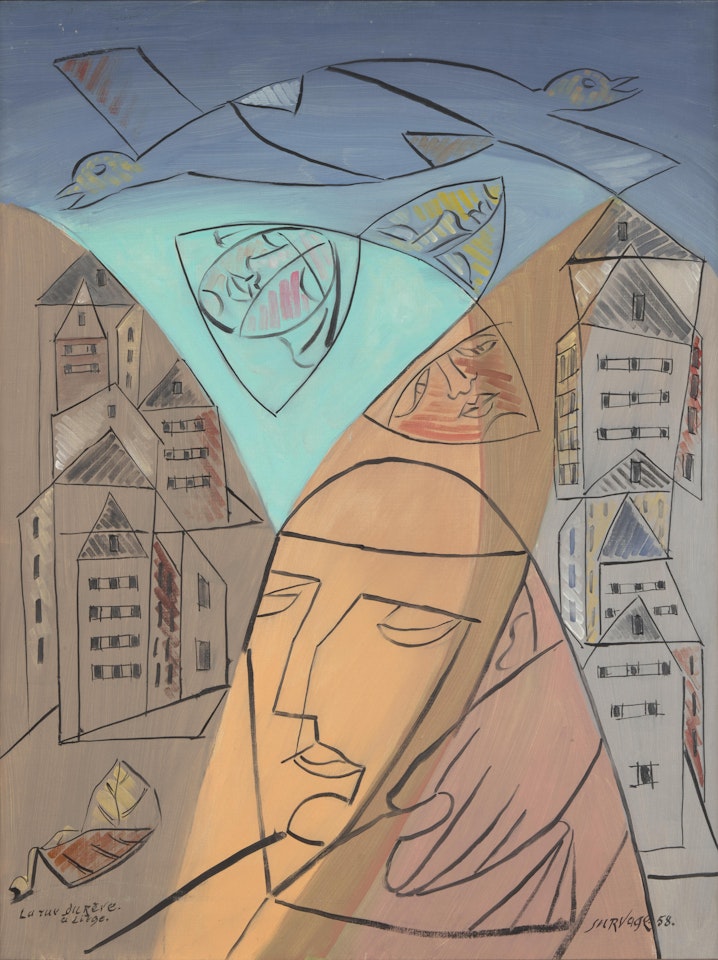 "La Rue du Rêve à Liège" by Leopold Survage