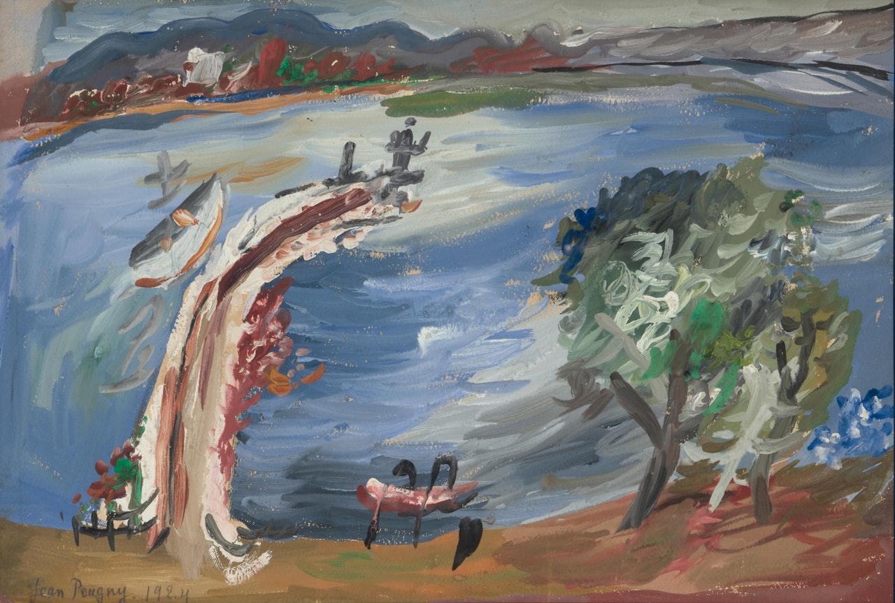 View of St. Tropez by Jean Pougny