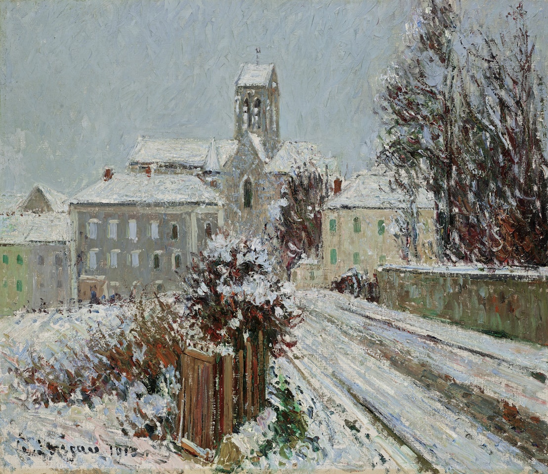 La neige à Auvers-sur-Oise by Gustave Loiseau