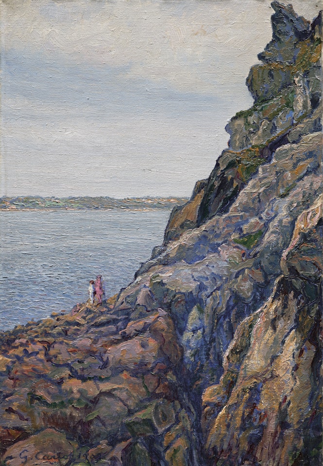 Étude de rochers à Perros Guirec by Gustave Cariot