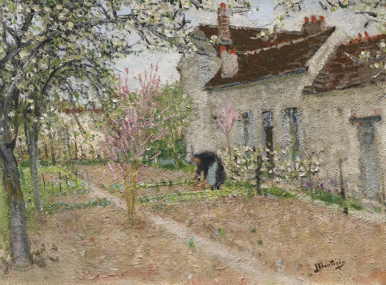 Jardin à Veneux by Pierre Eugène Montezin