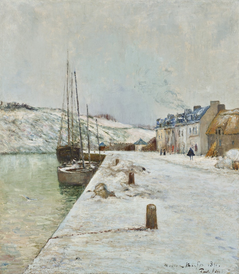 Paysage de neige by Maxime Maufra