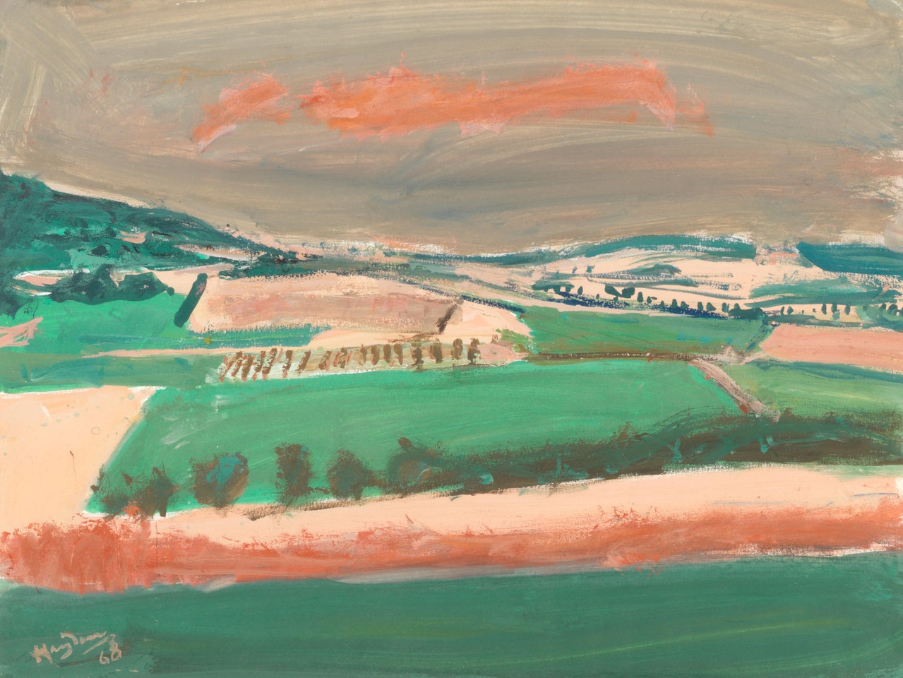 Le nuage rouge (Seine et Marne) by Henri Hayden