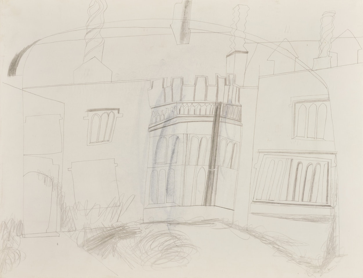 CW Courtyard by Ben Nicholson, O.M.