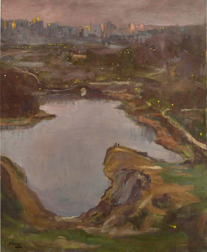 Central Park, New York, Evening by John Lavery