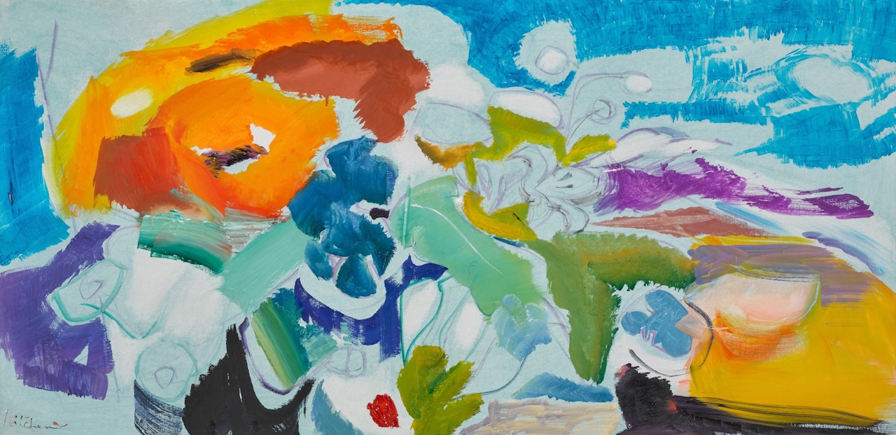 Poppy Against a Blue Sky by Ivon Hitchens