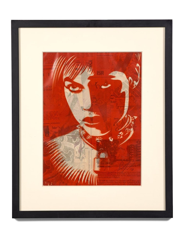 Black widow by Shepard Fairey