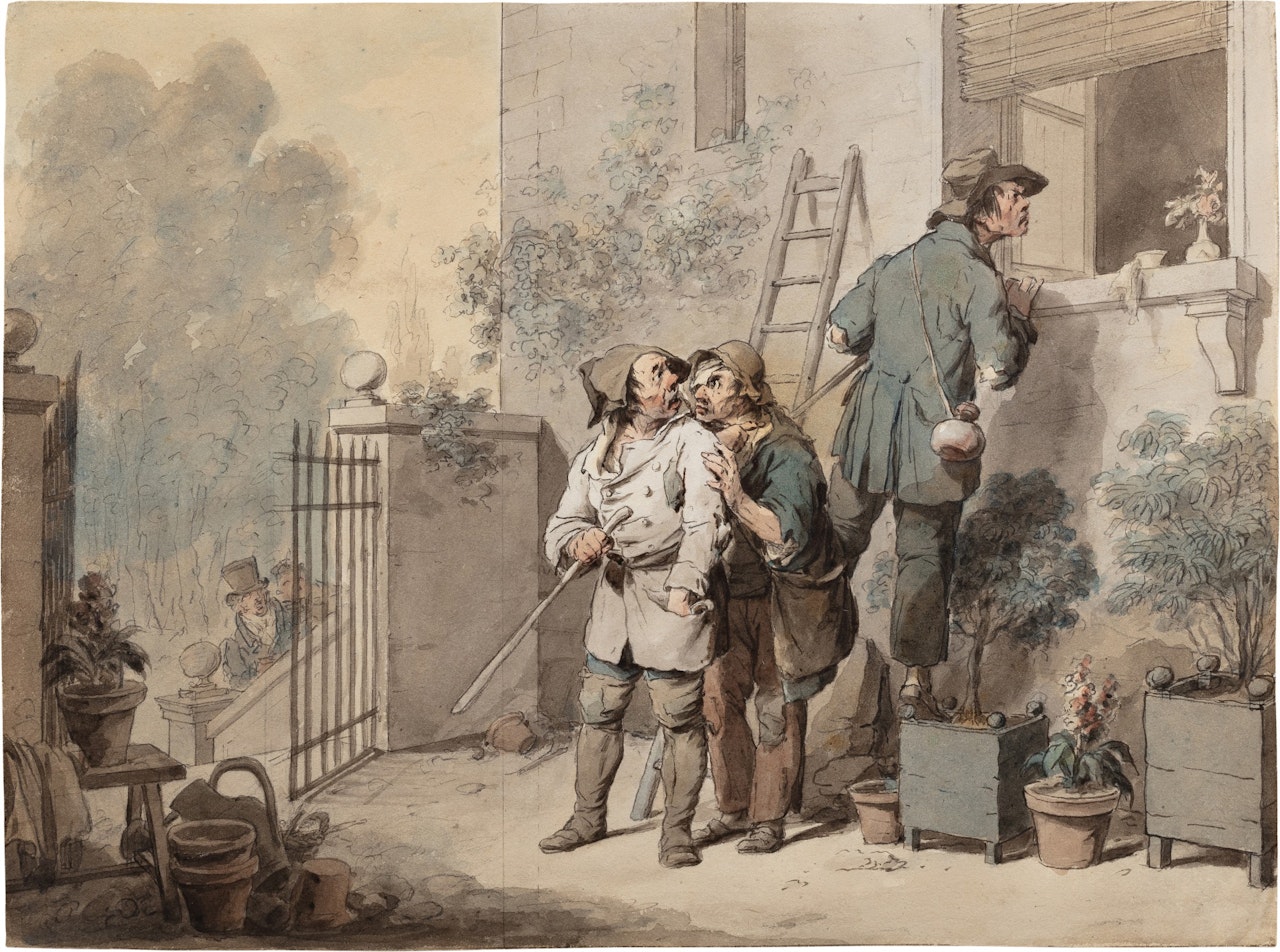 Scène de voleurs by Louis-Leopold Boilly
