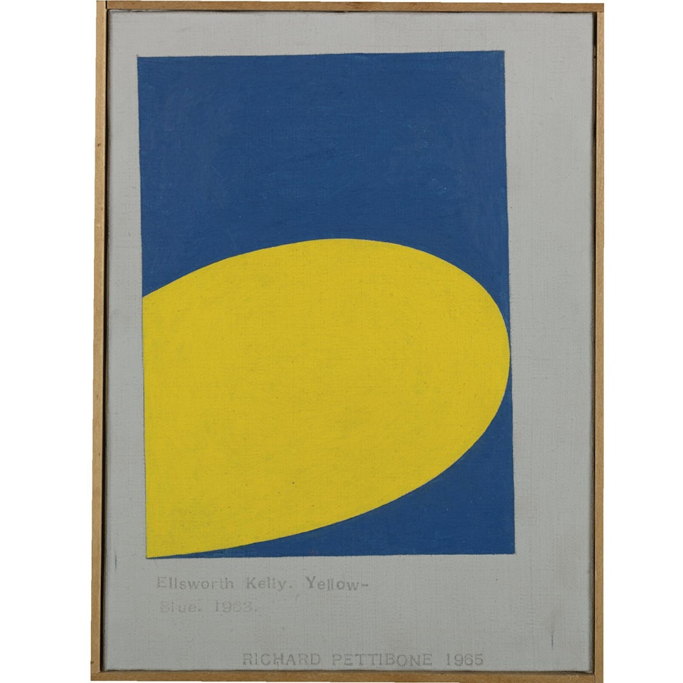 Elsworth Kelly, Yellow by Richard Pettibone