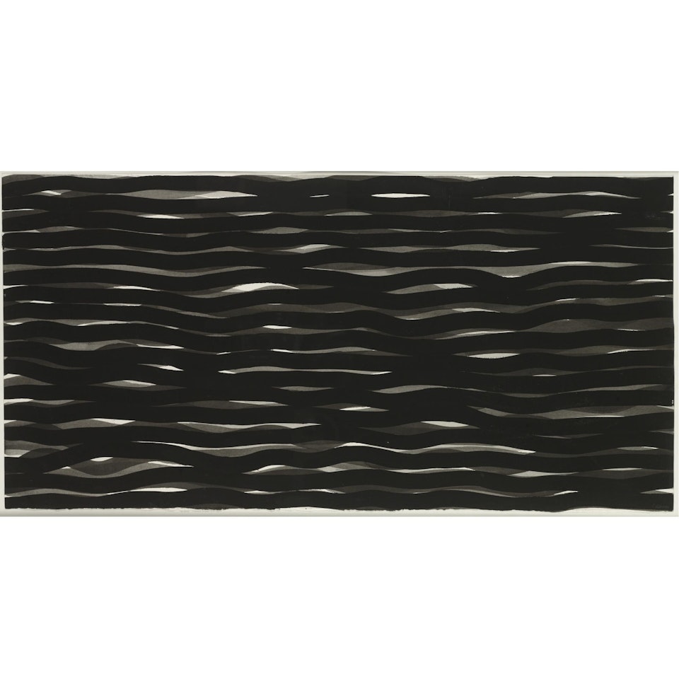 Horizontal Lines in Black and Gray by Sol LeWitt