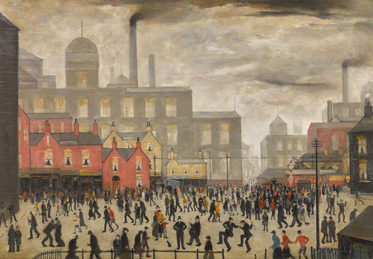 A Town Square by Laurence Stephen Lowry