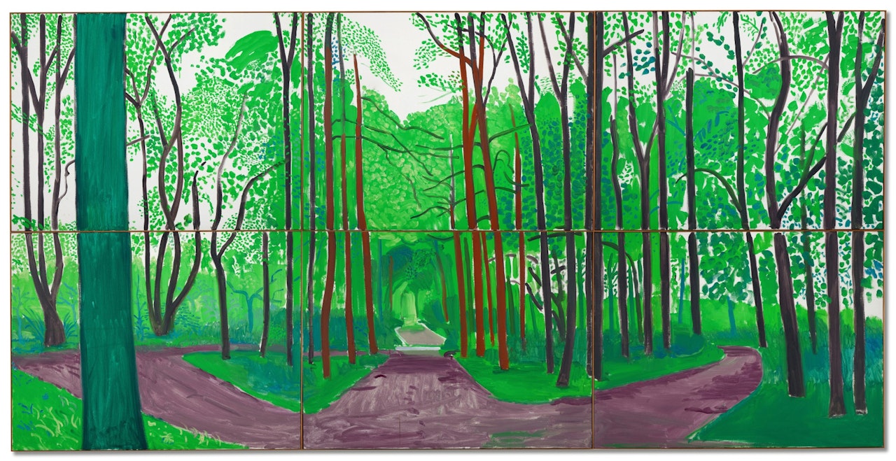 Woldgate Woods II, 16 & 17 May by David Hockney