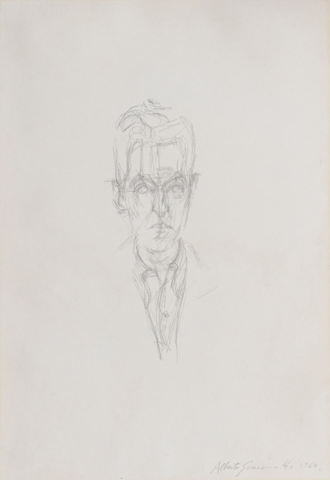 Portrait d’André du Bouchet by Alberto Giacometti