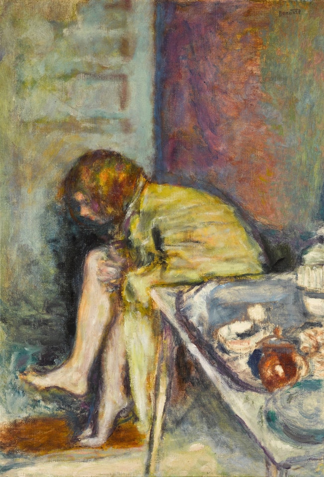 Jeune femme assise by Pierre Bonnard
