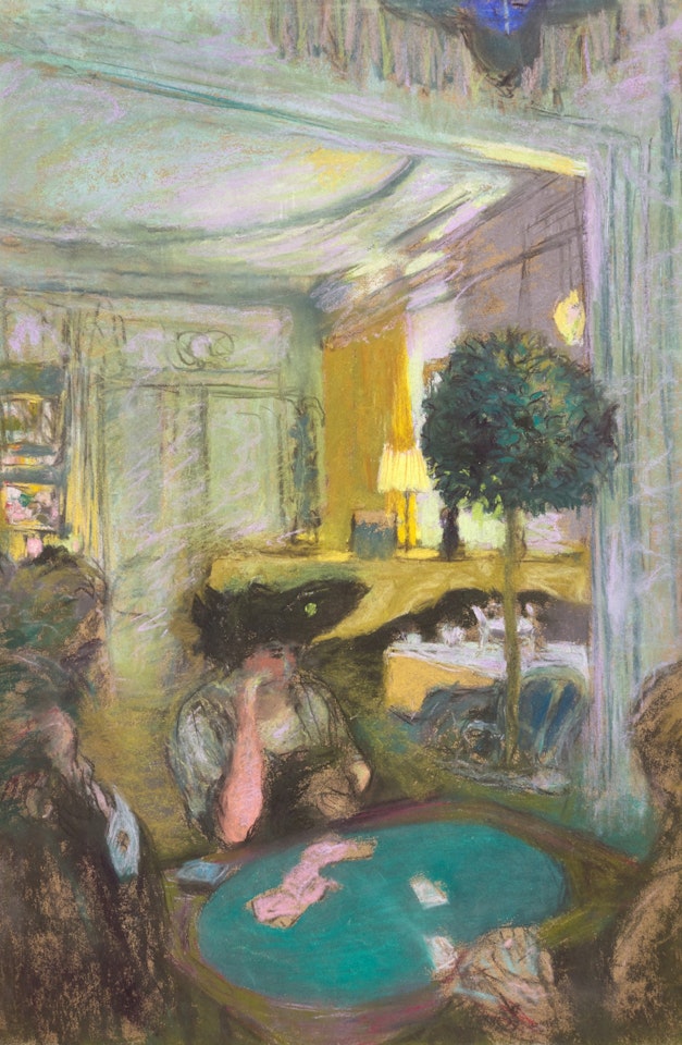 La partie de whist chez Marcelle Aron by Édouard Vuillard