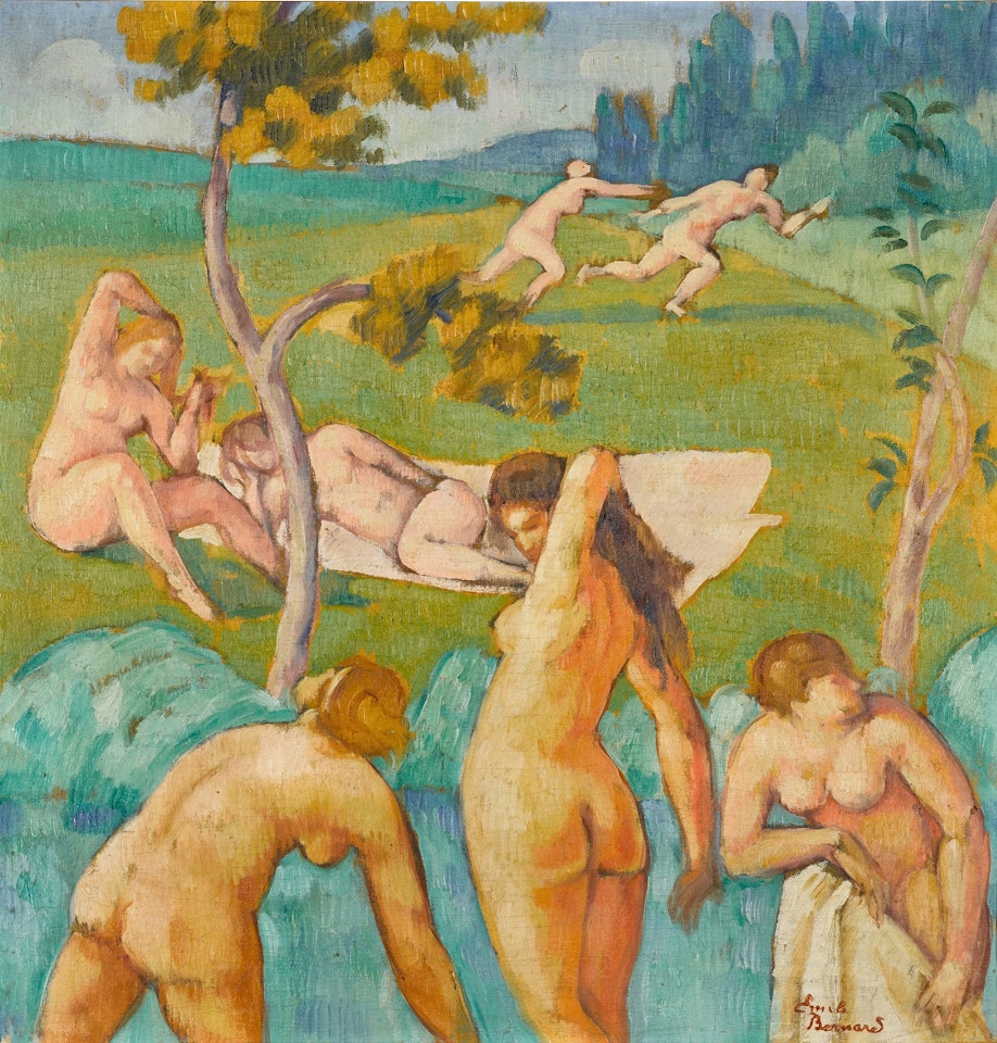 Sept baigneuses by Emile Bernard