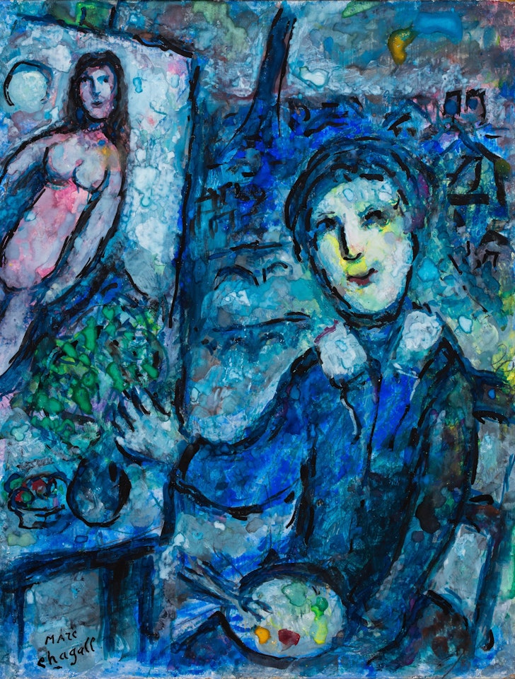 L'artiste et le nu by Marc Chagall