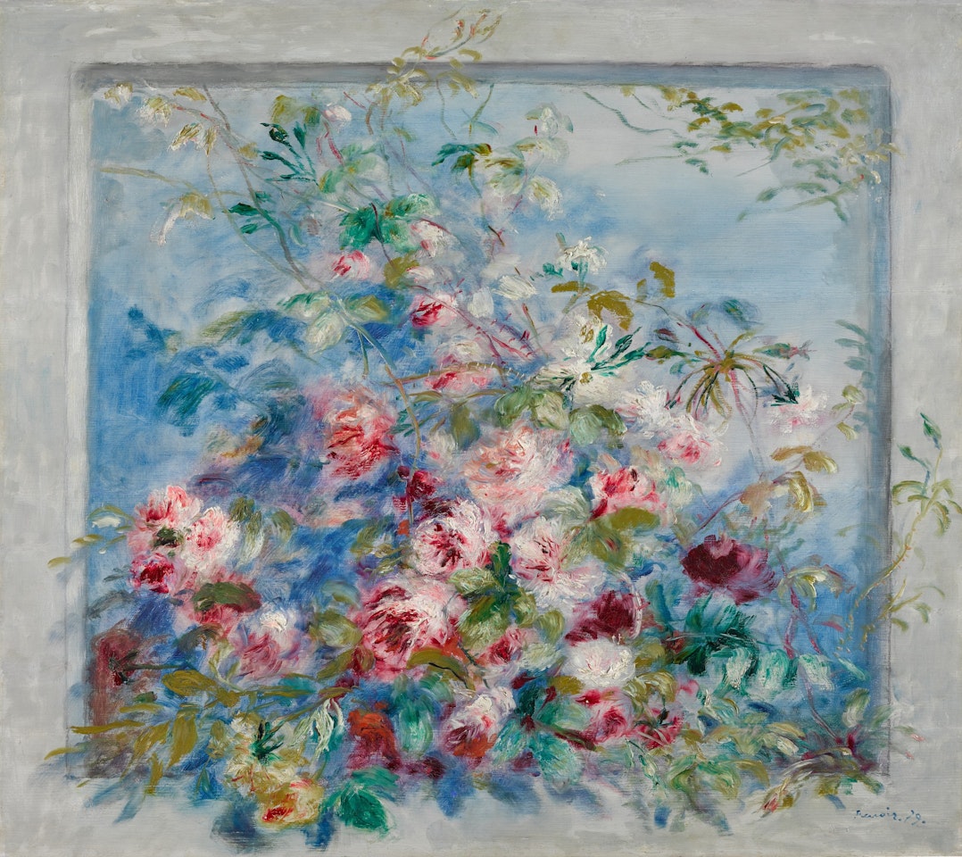 Roses de Wargemont - panneau décoratif by Pierre-Auguste Renoir