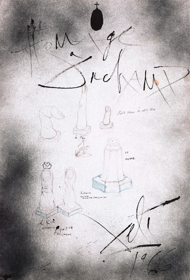 Homage à Duchamp by Salvador Dali