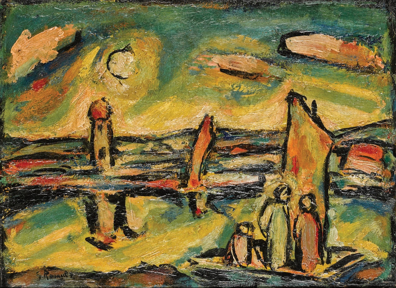 Christ et pêcheurs by Georges Rouault