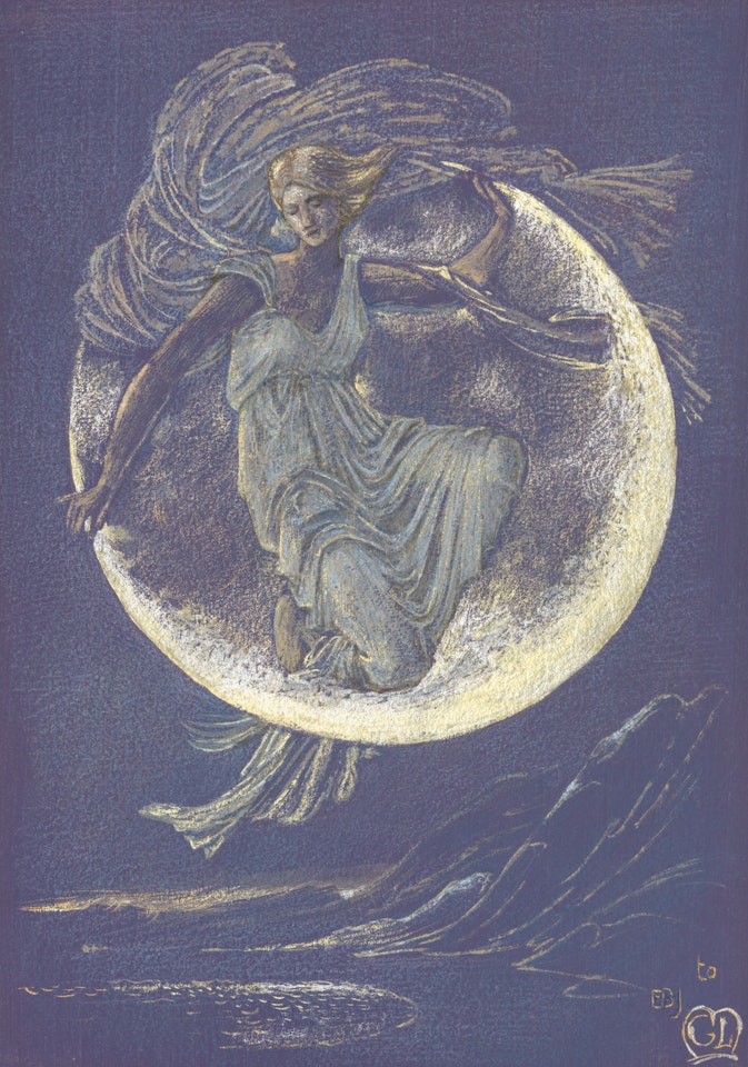 Luna by Edward Coley Burne-Jones