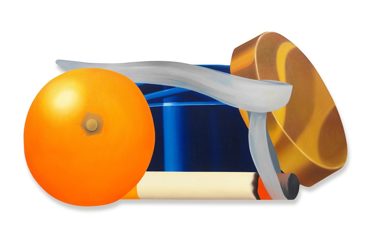 Still Life with Blue Jar and Smoking Cigarette (flat) by Tom Wesselmann